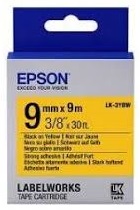 Картридж зі стрічкою Epson LK3YBW принтерів LW-300/LW-400/LW-400VP/LW-600P/LW-700/LW-Z710/LW-900P/LW-1000P/LW-Z5000BE Strng adh Blk/Yell 9mm/9m