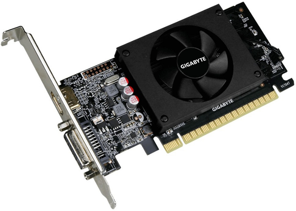 Вiдеокарта GIGABYTE GeForce GT 710 2GB DDRR5 64bit low profile