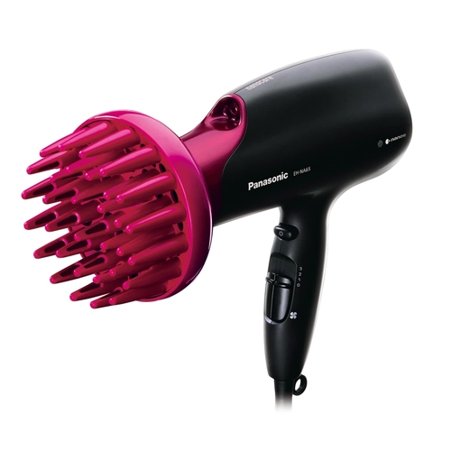 Фен Panasonic, 2000Вт, 4 режими, дифузор, іоніз-я, хол. обдув, чорно-рожевий