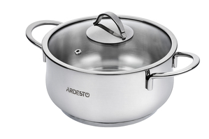 Каструля зі скляною кришкою ARDESTO Black Mars, 4.3л, нержавіюча сталь