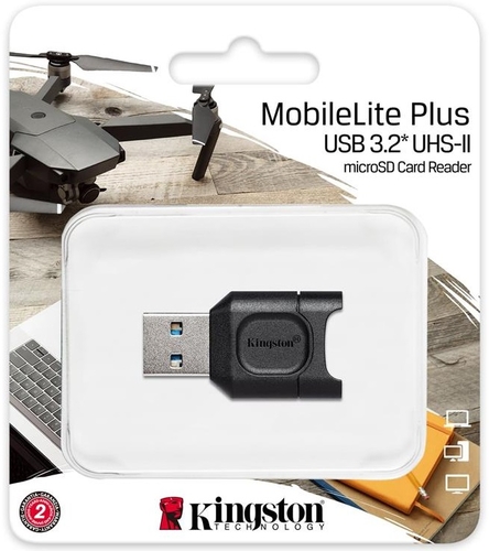 Кардрідер Kingston USB 3.2 Type-A > microSD UHS-II Чорний