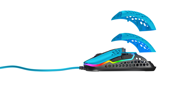 Миша Xtrfy M42, USB-A, RGB, Miami Blue