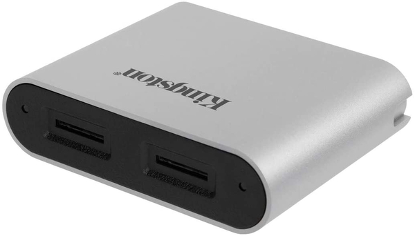 Кардрідер Kingston USB 3.2 Type-C > 2x microSD UHS-II Workflow Срібний