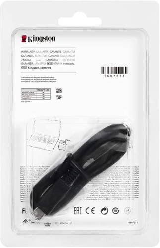 Кардрідер Kingston USB 3.2 Type-C > 2x microSD UHS-II Workflow Срібний