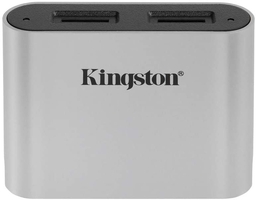 Кардрідер Kingston USB 3.2 Type-C > 2x microSD UHS-II Workflow Срібний