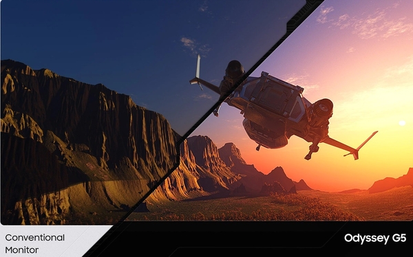 Монітор Samsung 34" Odyssey G5 C34G55TWW D-Sub, 2xHDMI, DP, VA, 3440x1440, 21:9, 165Hz, 1ms, CURVED