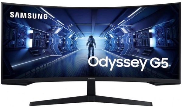 Монітор Samsung 34" Odyssey G5 C34G55TWW D-Sub, 2xHDMI, DP, VA, 3440x1440, 21:9, 165Hz, 1ms, CURVED