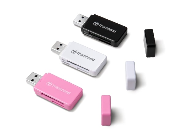 Кардрідер Transcend USB 3.1 Type-A > microSD/SD Білий