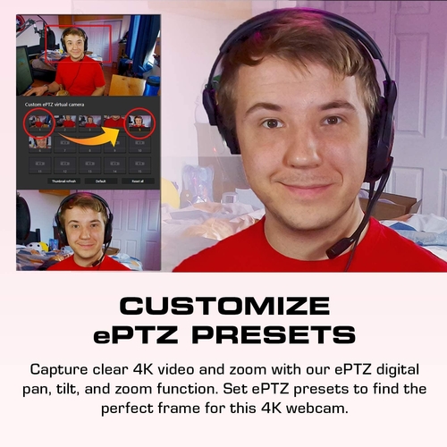 Вебкамера AVerMedia PW513 4K, 30fps, fixed focus, чорний