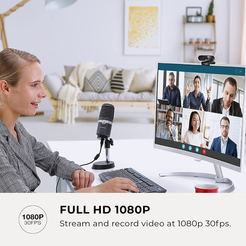 Вебкамера AVerMedia PW310P, FullHD, 30fps, auto focus, чорний
