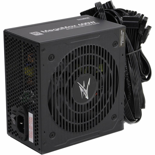 Блок живлення Zalman Megamax  (600W), 83%, 80+ White, 120мм, 1xMB 24pin(20+4), 2xCPU (8pin+4pin) 4xMolex, 6xSATA, 2xPCIe 8pin(6+2)