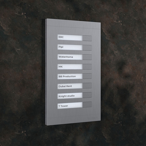 Панель виклику Slinex MA-08, багатоабонентська, модуль розширення, сріблястий