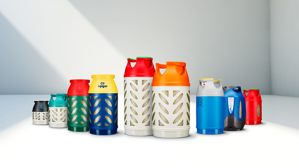 Балон газовий композитний Hexagon Ragasco HR24.5L, 24.5л, пропан/бутан 10кг/12кг, 30бар, вентиль Shell (український стандарт), 5.4кг