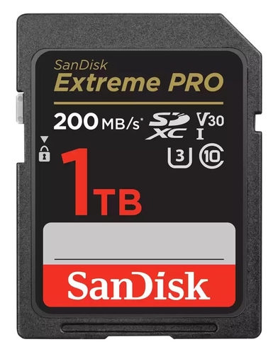 Карта пам'яті SanDisk SD 1TB C10 UHS-I U3 R200/W140MB/s Extreme Pro V30