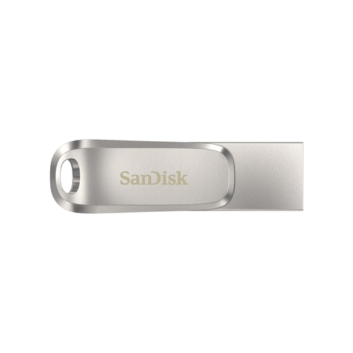 Накопичувач SanDisk   64GB USB 3.1 Type-A + Type-C Dual Drive Luxe Срібний