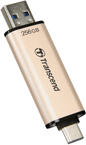 Накопичувач Transcend 256GB USB 3.2 Type-A + Type-C JetFlash 930 R420/W400MB/s Чорний