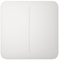 Кнопка для двоклавішного вимикача Ajax SoloButton 2-gang for LightSwitch Jeweler бездротовий White
