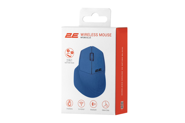 2E Миша MF280 Silent WL BT Blue