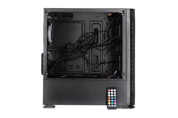 Корпус 2E GAMING Calleo GB700 без БЖ 2xUSB3.0, 1xUSB2.0, 4x120мм ARGB, VGA 320мм, LCS ready, контролер з пультом, TG Side Window, mATX, чорний