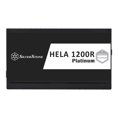 Блок живлення SilverStone Hela Cybenetics  (1200W), >90%, 80+ Platinum, 135мм, 1xMB 24pin(20+4), 2xCPU 8pin(4+4), 3xMolex, 12xSATA, 6xPCIe 8pin(6+2), 1x12VHPWR, 1xFDD, Fully Modular