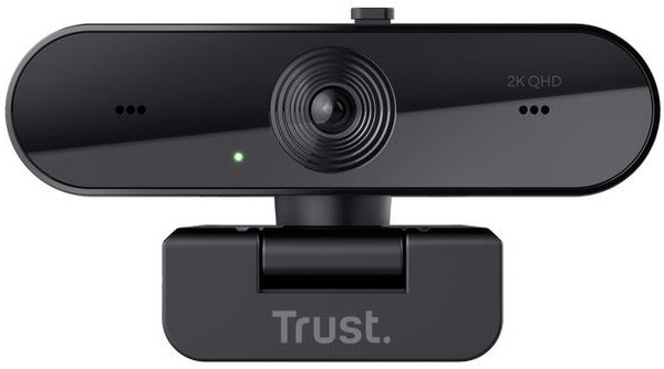 Вебкамера Trust Taxon ECO, 2K QHD, 30 fps, auto focus, чорний