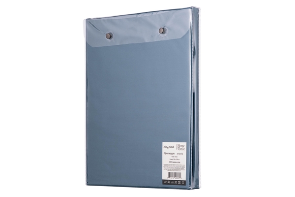 Простирадло ARDESTO Mix&Match, 180х240см, 100% бавовна, сатин, синій