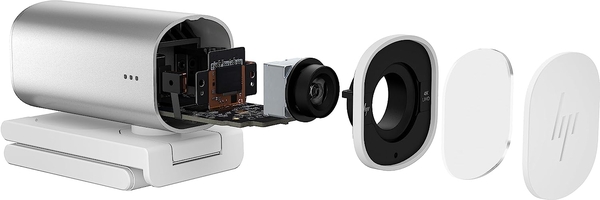 Вебкамера HP 960 Streaming, 4K, 30fps, auto focus, сріблястий
