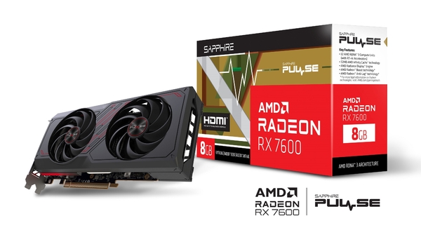 Відеокарта SAPPHIRE Radeon RX 7600 8GB GDDR6 Pulse Gaming