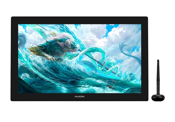 Графічний монітор Huion 23,8" Kamvas Pro 24,4K HDMI,DP,USB-C,DC,USB-A,чорний