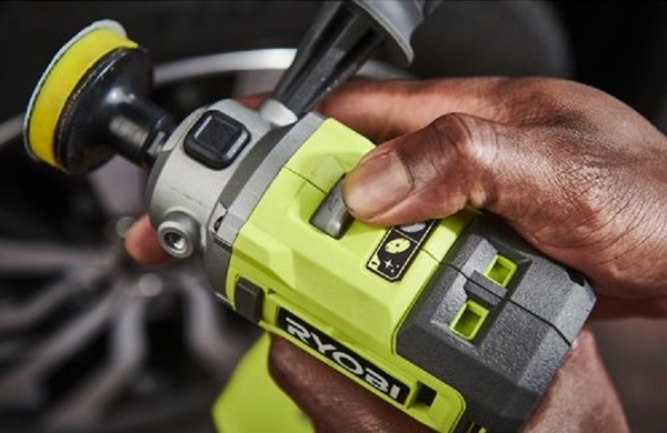 Шліфмашина полірувально-шліфувальна акумуляторна Ryobi ONE+ RDP18-0 18В 76мм 7800об·хв шпиндель М8 2 режими роботи набір аксесуарів 1.3кг без АКБ та ЗП