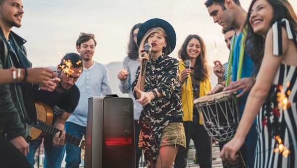 Акустична система Samsung MX-T70 1500Вт, 2.0, BT, USB, 3.5 Mini Jack, IPX5, Party Lights+, SBC, AAC, aptX, чорний