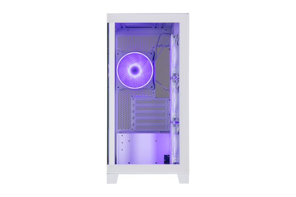 Корпус 2E GAMING Fantom GK701W без БЖ 2xUSB3.0, 1xUSBType-C, 4x120мм ARGB, VGA 400мм, LCS ready, контролер з пультом, TG Side/Front Panel, mATX, білий