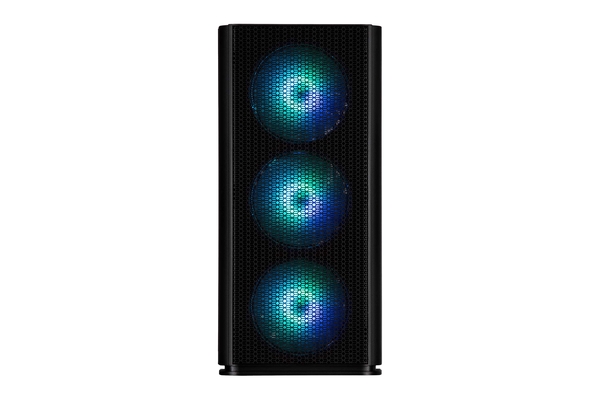 Корпус 2E GAMING Vertex GI01B без БЖ 2xUSB3.0, 1xUSBType-C, 3x140мм ARGB, 1x120мм ARGB, VGA 380мм, LCS ready, контролер з пультом, TG Side Panel, EATX, чорний