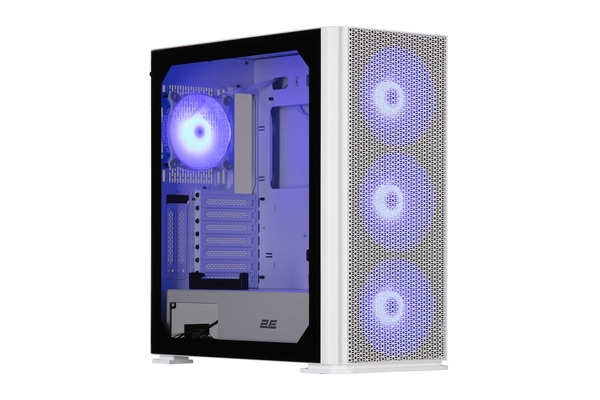 Корпус 2E GAMING Vertex GI01W без БЖ 2xUSB3.0, 1xUSBType-C, 3x140мм ARGB, 1x120мм ARGB, VGA 380мм, LCS ready, контролер з пультом, TG Side Panel, EATX, білий