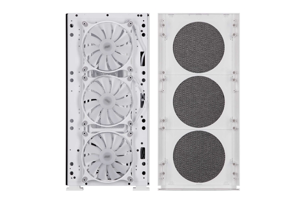 Корпус 2E GAMING Vertex GI01W без БЖ 2xUSB3.0, 1xUSBType-C, 3x140мм ARGB, 1x120мм ARGB, VGA 380мм, LCS ready, контролер з пультом, TG Side Panel, EATX, білий