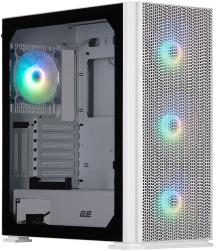 Корпус 2E GAMING Vertex GI01W без БЖ 2xUSB3.0, 1xUSBType-C, 3x140мм ARGB, 1x120мм ARGB, VGA 380мм, LCS ready, контролер з пультом, TG Side Panel, EATX, білий