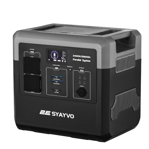 Портативна електростанція 2Е Syayvo 2400 Вт, 2560 Вт/год, WiFi/BT, паралельне підключення, швидка зарядка