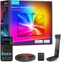 Набір адаптивного підсвічування Govee H6099 TV Backlight 3 Lite 55-65', RGBIC, WI-FI/Bluetooth, чорний