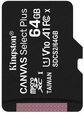 Карта пам'яті Kingston microSD   64GB C10 UHS-I R100MB/s