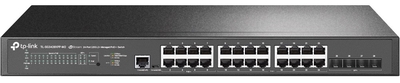 Комутатор TP-LINK TL-SG3428XPP-M2 24x2.5GE (24xPoE), 4xSFP+, 500Вт, Керований L2