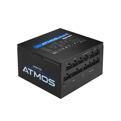 Блок живлення CHIEFTEC Atmos (850W), >90%, 80+ Gold, 120мм FDB, 1xMB 24pin(20+4), 2xCPU 8pin(4+4), 4xMolex, 9xSATA, 2xPCIe 8pin(6+2), 1xPCIe GEN5 16pin, Fully Modular