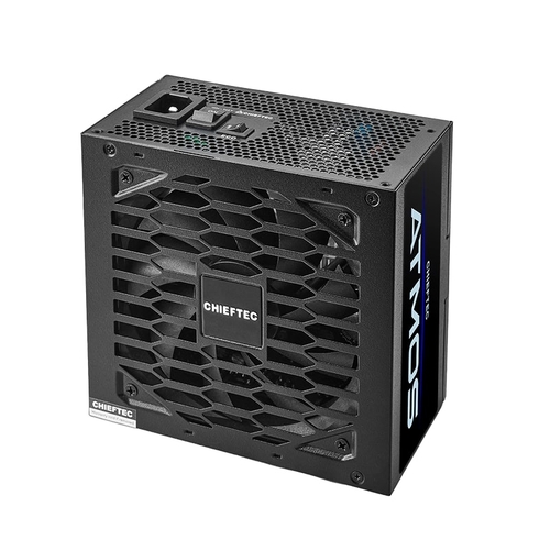 Блок живлення CHIEFTEC Atmos  (750W), >90%, 80+ Gold, 120мм FDB, 1xMB 24pin(20+4), 2xCPU 8pin(4+4), 4xMolex, 9xSATA, 2xPCIe 8pin(6+2), 1xPCIe GEN5 16pin, Fully Modular