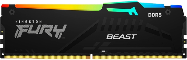 Пам'ять ПК Kingston DDR5 64GB KIT (32GBx2) 5600 FURY Beast RGB XMP