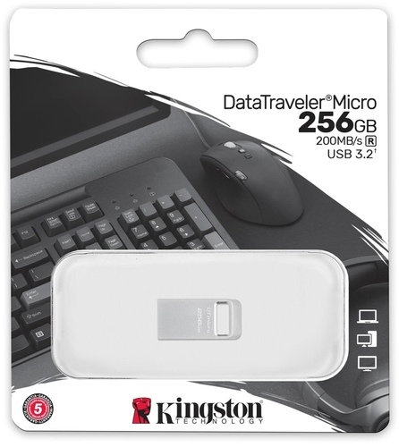 Флеш-накопитель USB3.2 256GB Kingston DataTraveler Micro (DTMC3G2/256GB)