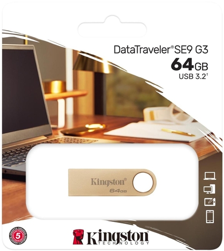 Флеш-накопитель USB3.2 64GB Kingston DataTraveler SE9 G3 (DTSE9G3/64GB)