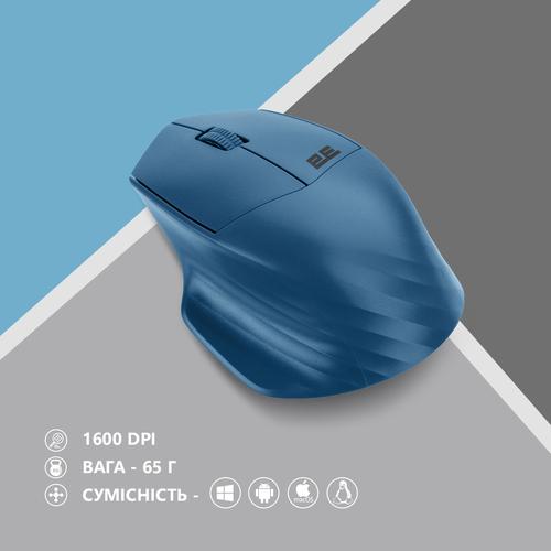 2E Миша MF280 Silent WL BT Blue
