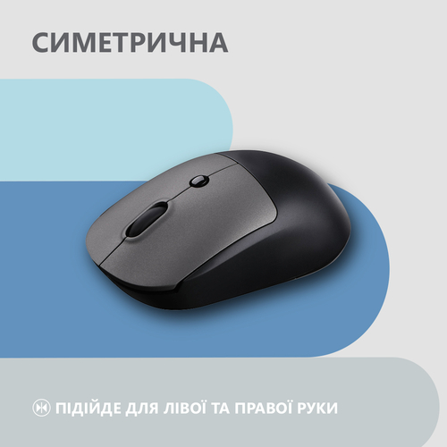 2E Миша MF218 Silent WL BT Black/Gray
