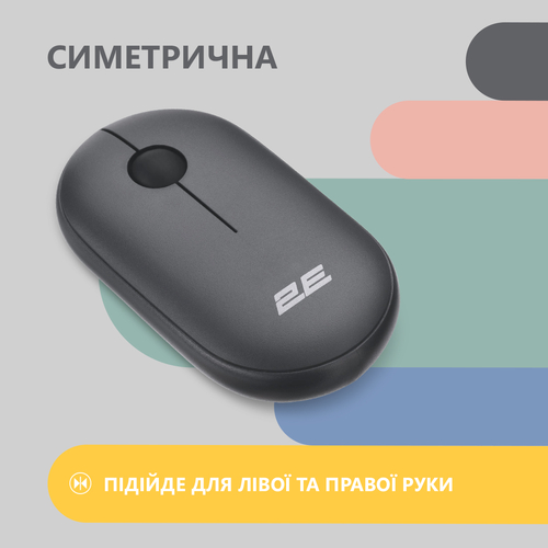 Мышь беспроводная 2E MF300 Silent Graphite Black (2E-MF300WBK)