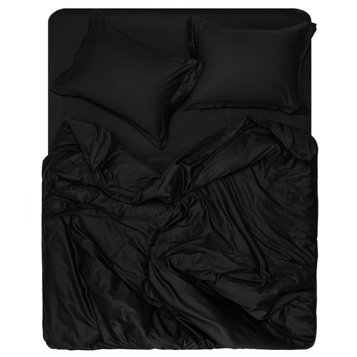 Простирадло ARDESTO Mix&Match Premium, 240x260см, 100% бавовна, сатин, чорний