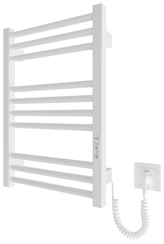 Рушникосушка Hygge Family електрична Derby, 570х430х80мм, таймер-регулятор, сталь, білий матовий